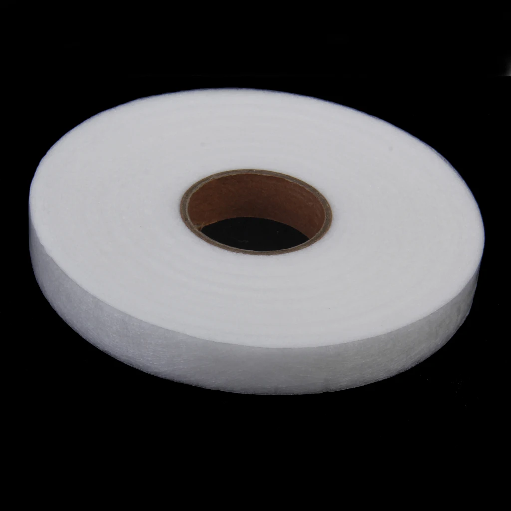 MagiDeal PA Hot Melt Adhesive Web 1.5cm x 100M One Roll for Sewing Hand DIY Crafts Embroidered Badge White