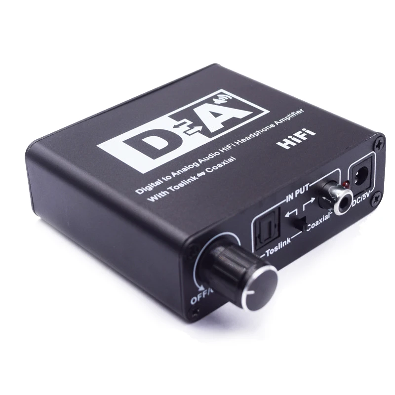 

new headphone amplifier fiber coaxial HIFI digital to analog digital fiber coaxial simulation US Plug