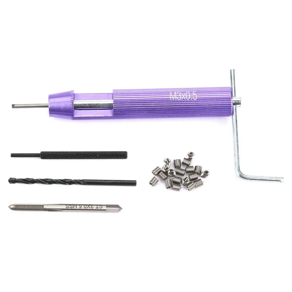 

M3*0.5 Car Engine Block Restoring Damaged Repair Tool Thread Repair Insert Kit threaded insert