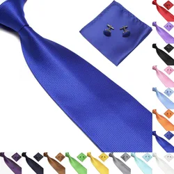 20 Colors Casual Mens Ties Silk Jacquard Woven Pink Silk Ties For Men Wedding Business Party Cufflinks Neck Tie Set New 20 Colors Casual Mens Ties Silk Jacquard Woven Pink Silk Ties For Men Wedding Business Party Cufflinks Neck Tie Set New