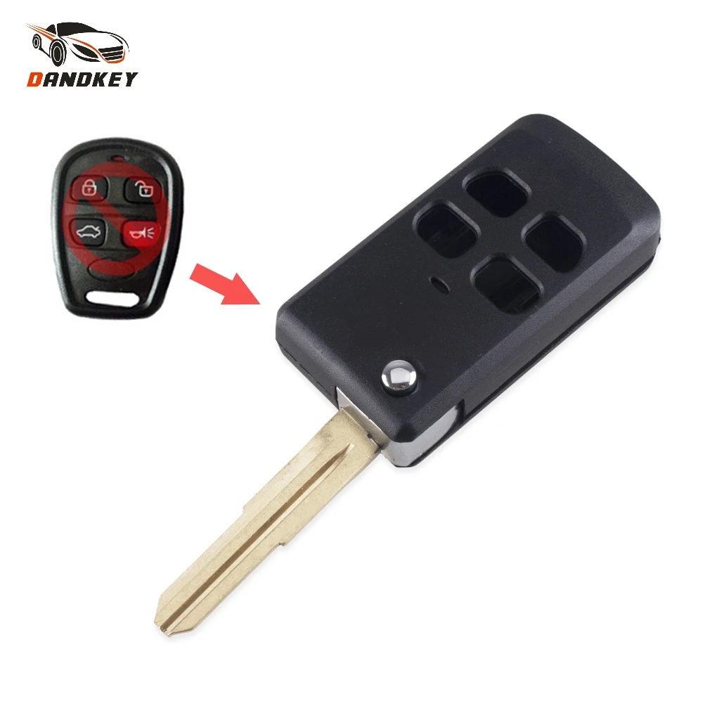 Dandkey 10X Сменные 4 кнопки для Kia Optima Spectra 5 Sorento Amanti модифицированные складные
