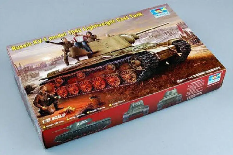 Легкая литая модель Trumpeter 1/35 00360 1942 KV 1|Наборы для сборки моделей| |