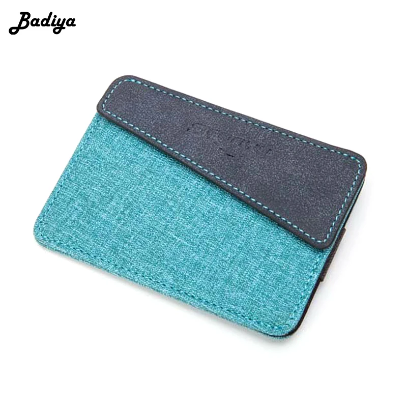 

Fashion Men Short Ultra-thin Wallet PU Leather Card Holders Male Solid Color Short Wallet Card Holder Organizer Purse Bag