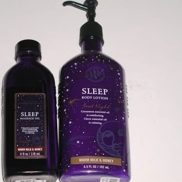 Bath &amp Body Works Aromatherapy Sleep 6.5 Fl. Oz. Lotion and 4 Massage Oil Good Night Warm Milk Honey Oz.... | Красота и здоровье