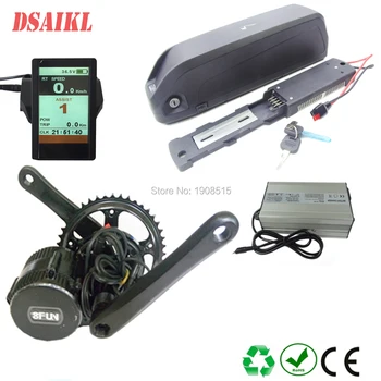 

Big hailong ebike battery pack 48V 14Ah 17Ah li-ion battery with 54.6V charger for BBSHD 8fun 48V 1000W 1000W motor kit