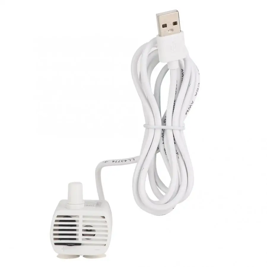 Устройство подачи Погружной водяной мини насос с USB для аквариума домашних
