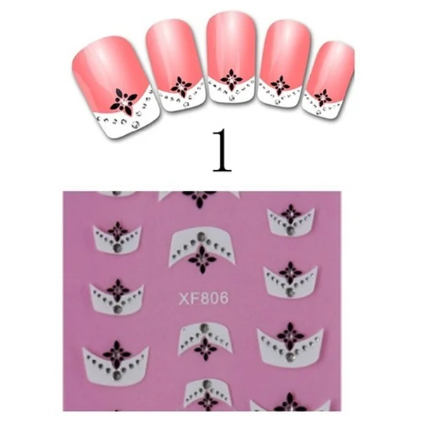 

New 3D Transfer Lace Design Nail Art Stickers Women Fashion Manicure Nail Decals Tips Makeup