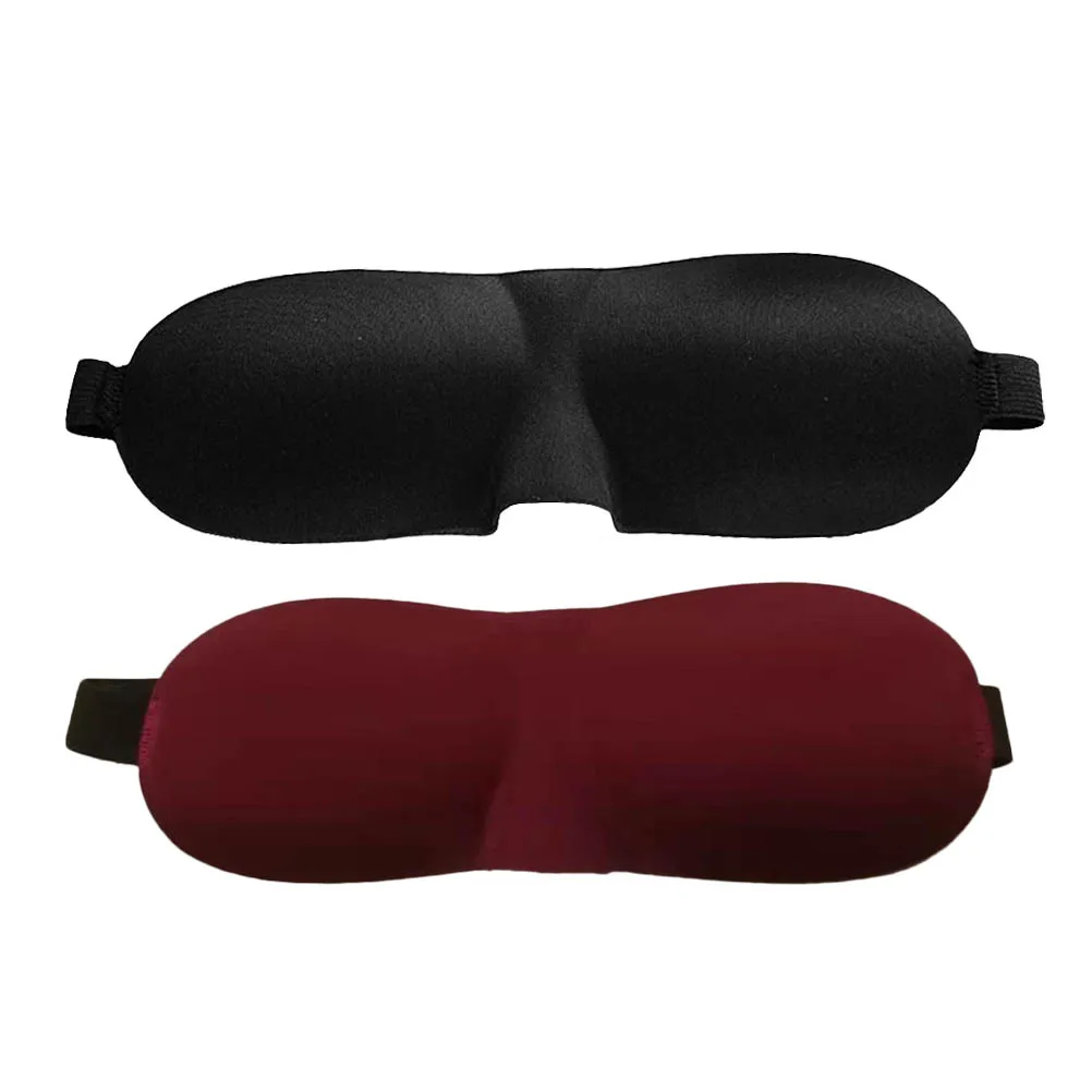 

2pcs 3D Contoured Sleep Masks Super Soft Adjustable Night Blindfold Eye Masks Eyeshade for Shift Work Naps Sleeping Travel
