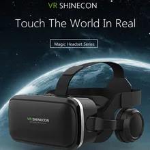 VR Shinecon 6,0 3D VR шлем 360 градусов стерео коробка гарнитура для 4,7-6,0 дюймов Android/IOS Смартфон Очки виртуальной реальности