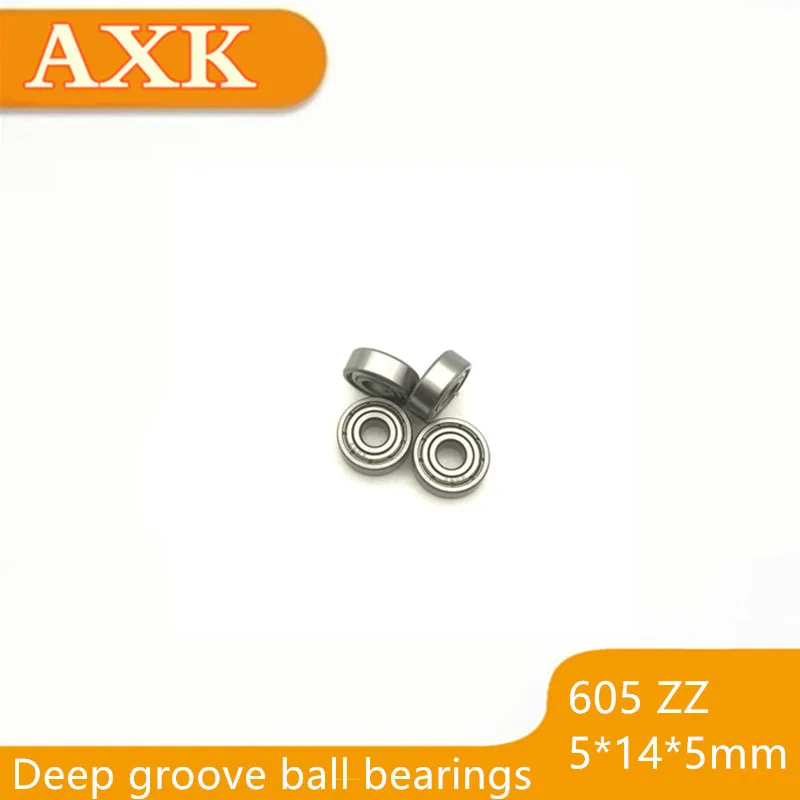 

2023 Time-limited Top Fashion Free Shipping 605 605zz Bearing Abec-5 10pcs 5x14x5 Mm Miniature 605z Ball Bearings Zz Emq Z3v3