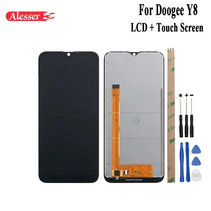 

Alesser For Doogee Y8 LCD Display and Touch Screen Assembly Repair Parts With Tools And Adhesive For Doogee Y8 Phone