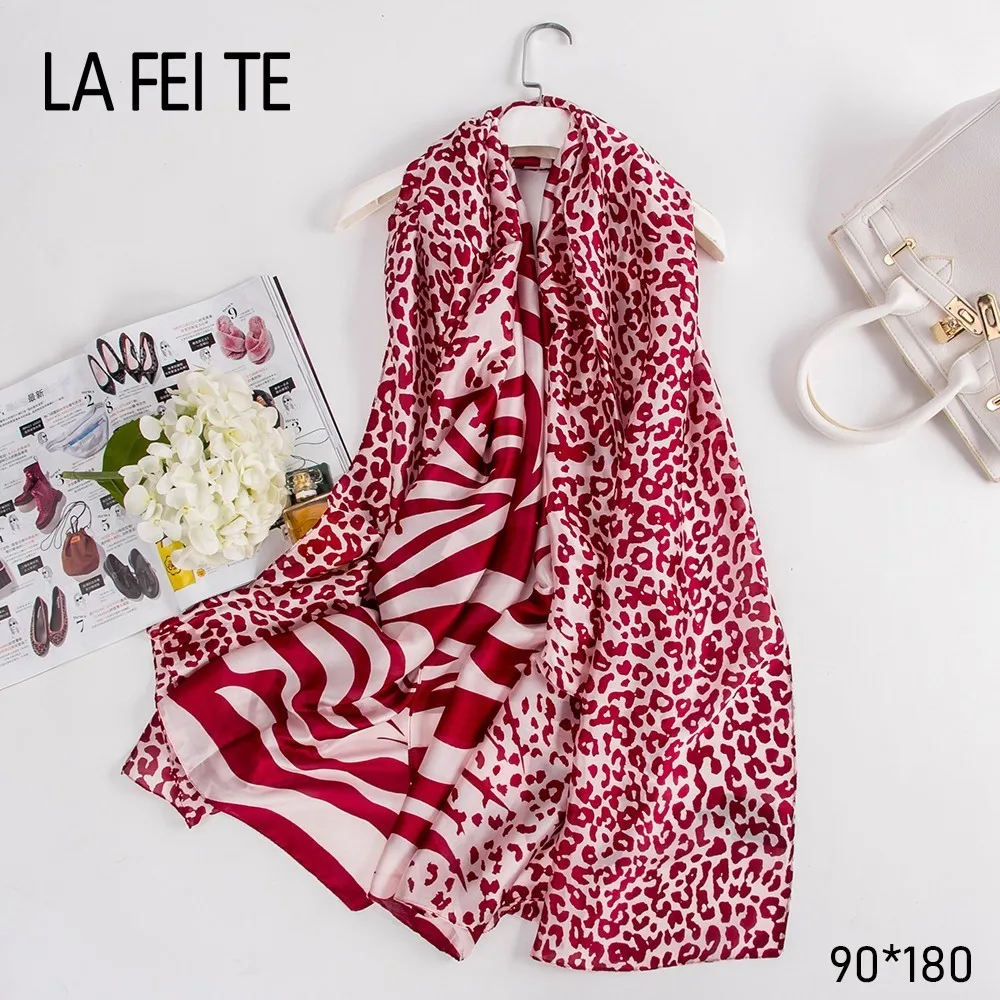 Ladies Long Chiffon Scarf Women Hijab 2019 Stole Shawl Foulard Femme Luxury Kerchief Hair Head Summer Satin Women Silk Scarf