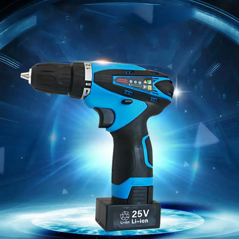

21V Cordless Drill Driver Li-Ion Battery Driller 2 Speed Stepless 18 Stall Torque Adjustment Electric Screw Driver