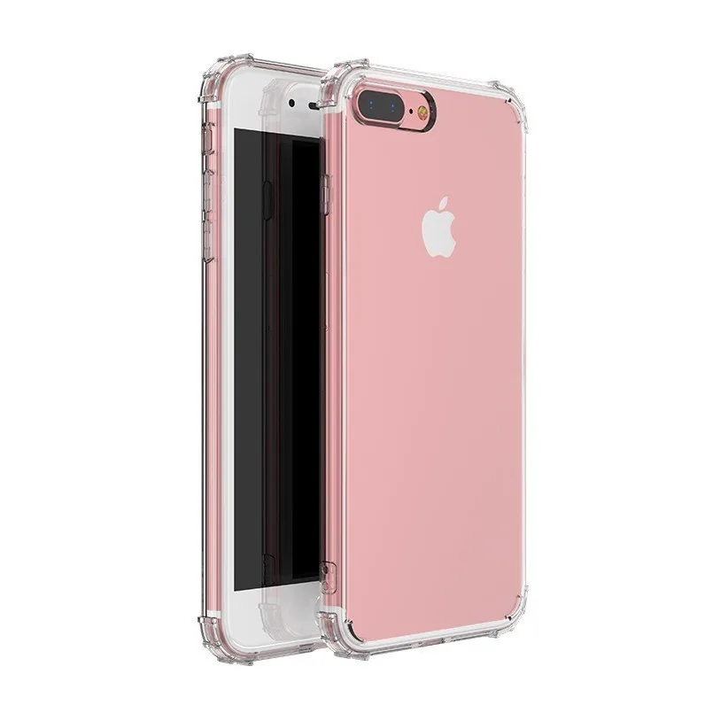 

360 Degree Protecton Soft TPU Case For iPhone X XS Max Anti-Knock Clear Transparent Cover For iPhone 7 8 6 6s Plus Funda Coque