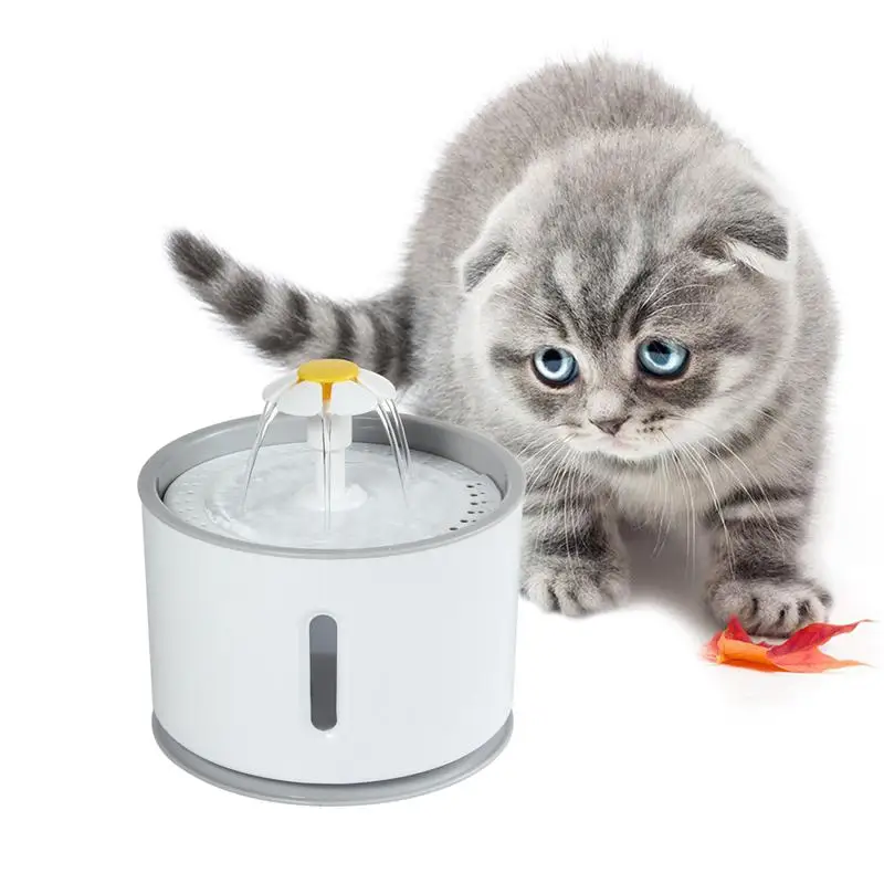 

Dog Cat Toy Led Fountain Pump Healthy Ultra Silent Cat Waterfall, Pet Drinking Fountain Dispenser for Cats And Dogs 2.5L (85 Oz)