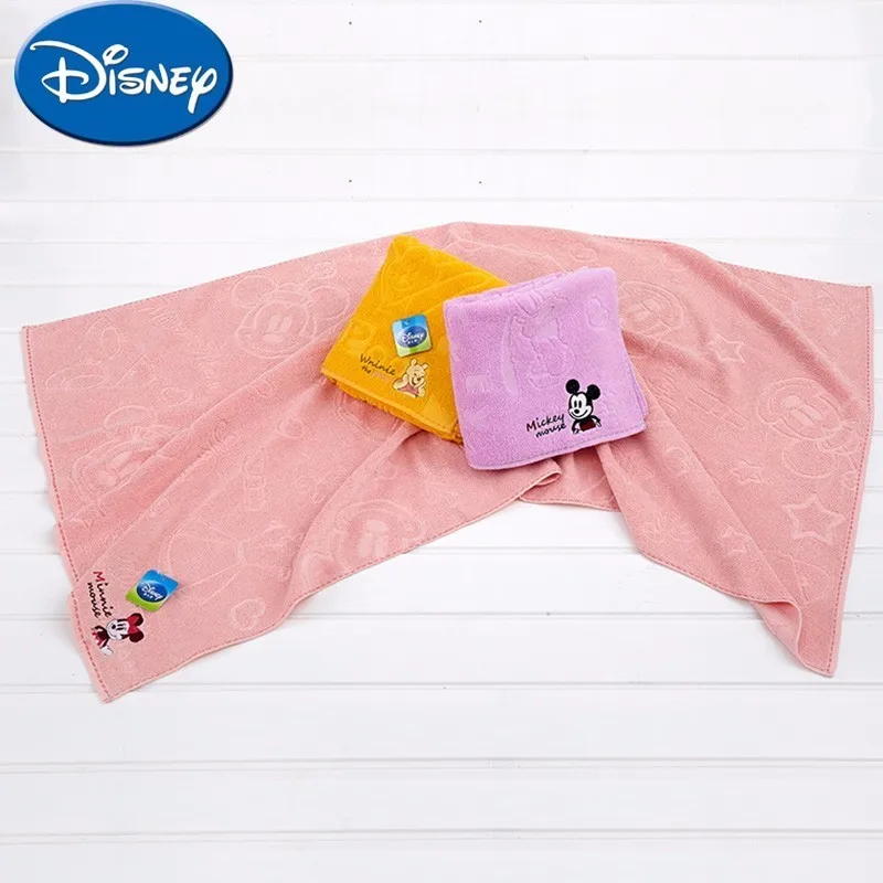 Disney полотенце 75x135 см 100% хлопок Мягкий мультфильм пух Микки Минни полотенце для лица детское новорожденное купальное полотенце D8008BT