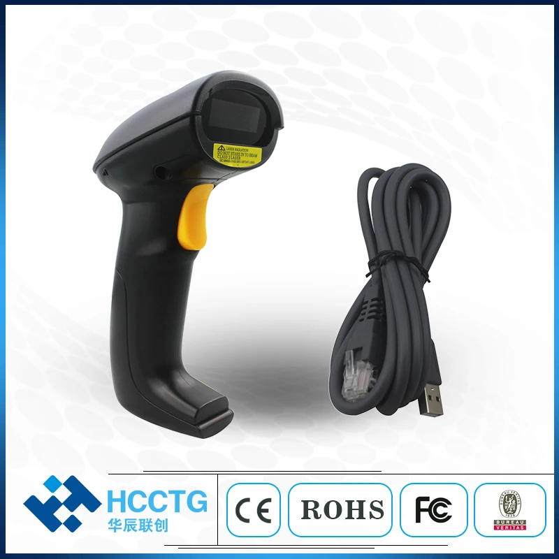 Интерфейс RS232/USB/PS2 опциональный Ручной 1D лазерный USB сканер штрих кода