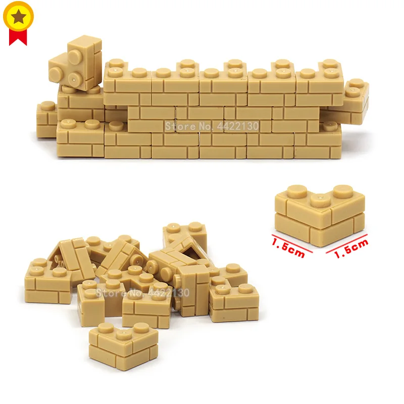 Building Blocks Accessories 1x3 Corner brick Diy City Military Battlefield Figures Mini Gift For Children With legoinglys lepin