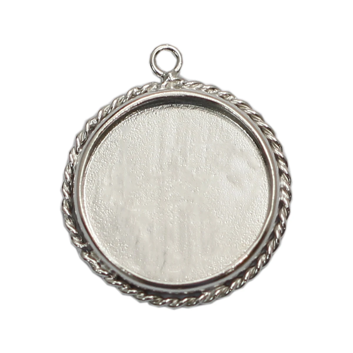 

Beadsnice 925 Sterling Silver Customizable Lacework Pendant Round Blank BaseTrays