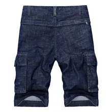 Мужские свободные прямые шорты Карго большого размера с карманами, для альпинизма, охоты, армейских тренировок, дышащие джинсовые тактические короткие брюки