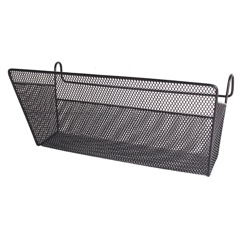

Under Cabinet Dormitory Bed Hanging Organizer Metal Iron Storage Basket Racks