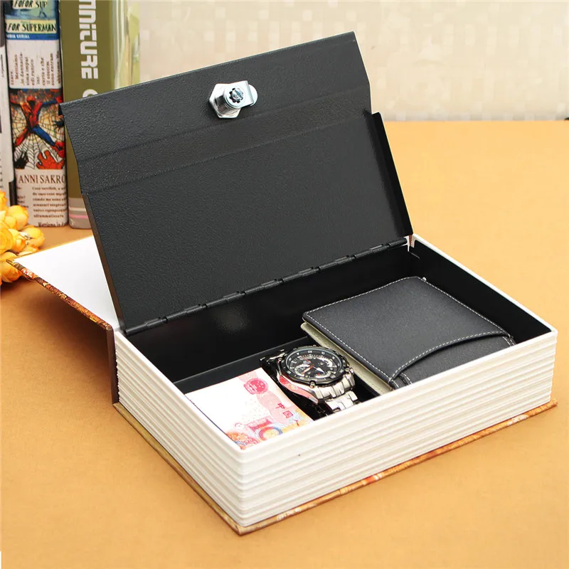 

Durable Home Security Dictionary Book Hiddens Safe Cash Jewelry Storage Key Lock Box Deco 24.2*15*5.5cm Free Shipping