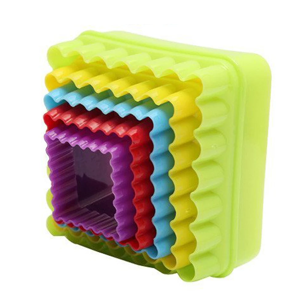 

5pcs Pastry Mold for Cake Cookie For Christmas Kitchen, Square
