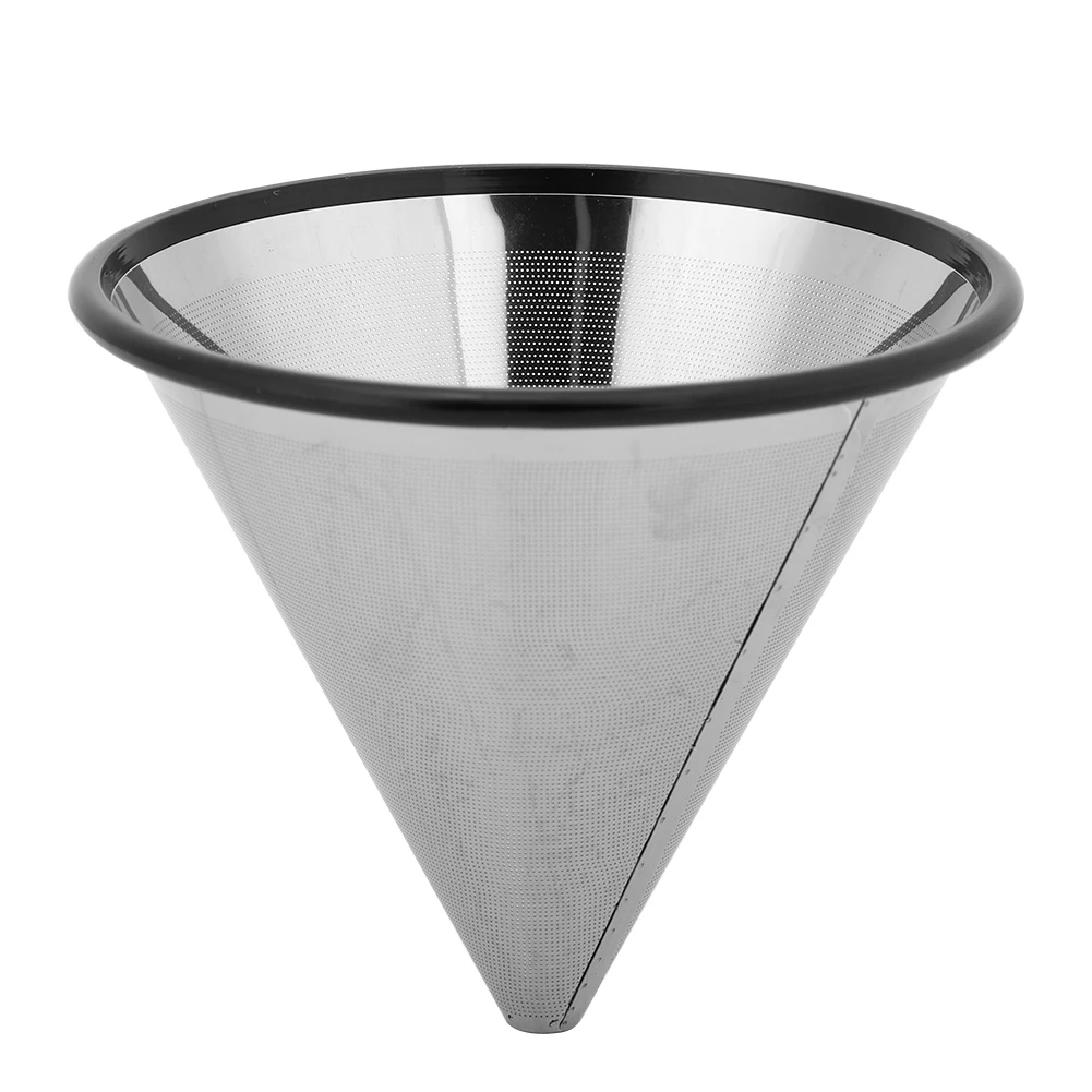 

Stainless Steel Coffee Filter Tea Coffee Dripper Kitchen Mesh Strainer Coffee Pot Filter Funnel Grid Coffee Tools