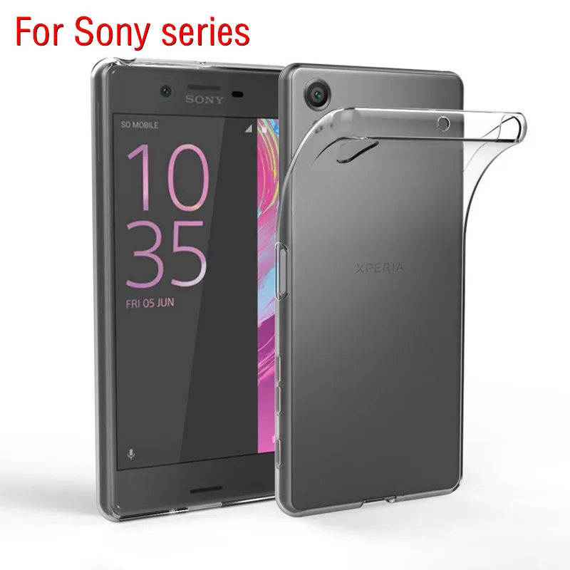 

Dreamysow TPU Case Transparent For Sony Xperia XZ1 XZs Z5 Compact XA1 Ultra Plus X XA XZ XZ Premium Plus L1 Z3 Mini Z2 M5 Cover