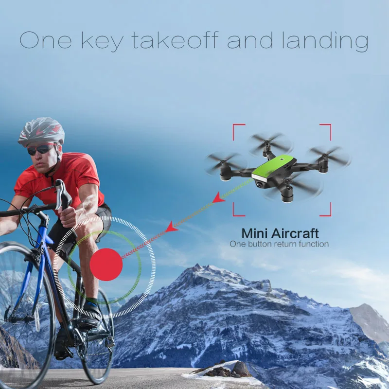 

1 Pcs Quadcopter RC Drone Folding FPV Wifi Headless Mode Gravity Sensor HD Lens YJS Dropship