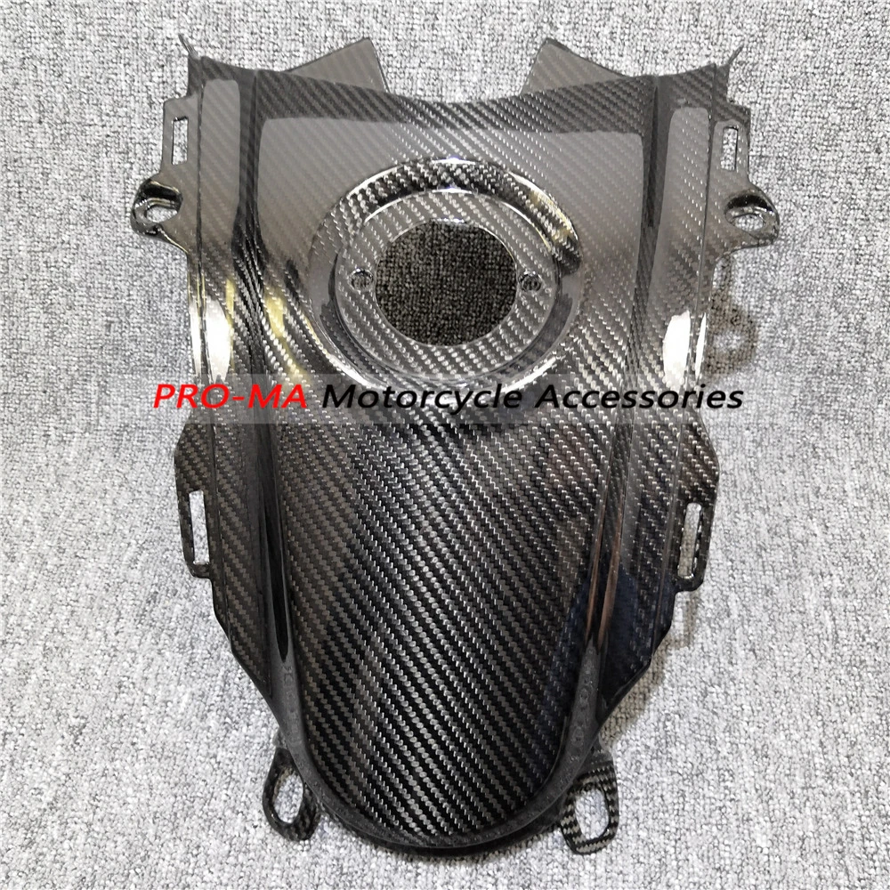 Крышка бака мотоцикла из углеродного волокна для Ducati Hypermotard Hyperstrada 821 939 SP Twill