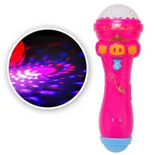 Игрушки с подсветкой, горячая забавная Беспроводная модель микрофона, подарок, музыка, караоке, милые мини игрушки для детей