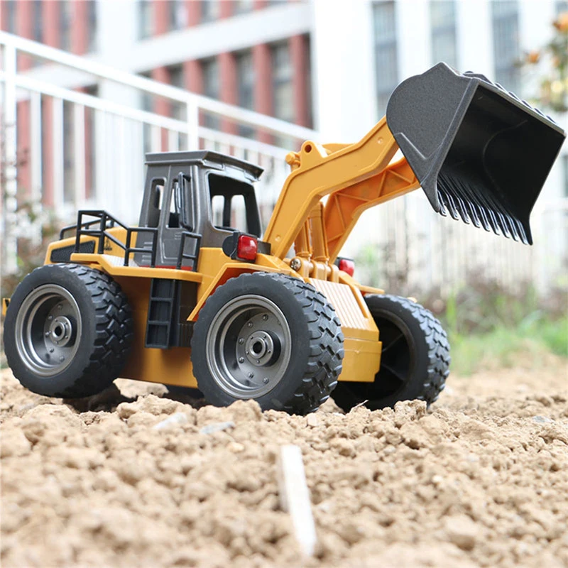 

1/18 Scale 27HMZ 6 Channel RC Car Bulldozer Toys Auto Metal Demonstration Model Remote Control RC Truck Engineering Vehicle Toy