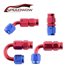 SPEEDWOW AN3 Алюминиевый шарнир шланг ptfe конец переходник для фитинга прямой/45/90/180 градусов для топливный трубопровод шланга