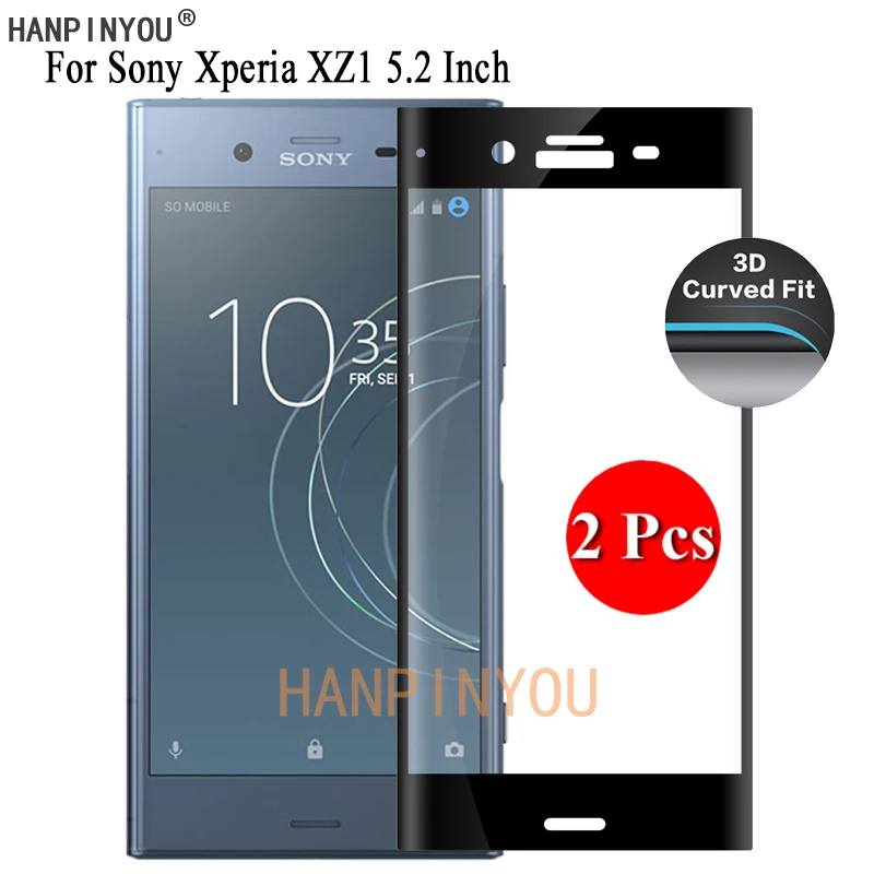 2 шт. для Sony Xperia XZ1/Dual F8341 F8342 9H ультра тонкий 3D изогнутый полный экран защитная