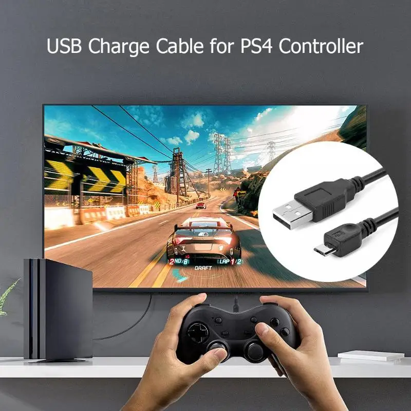 Кабель для зарядки Sony Playstation PS4 3 м|Кабели| |
