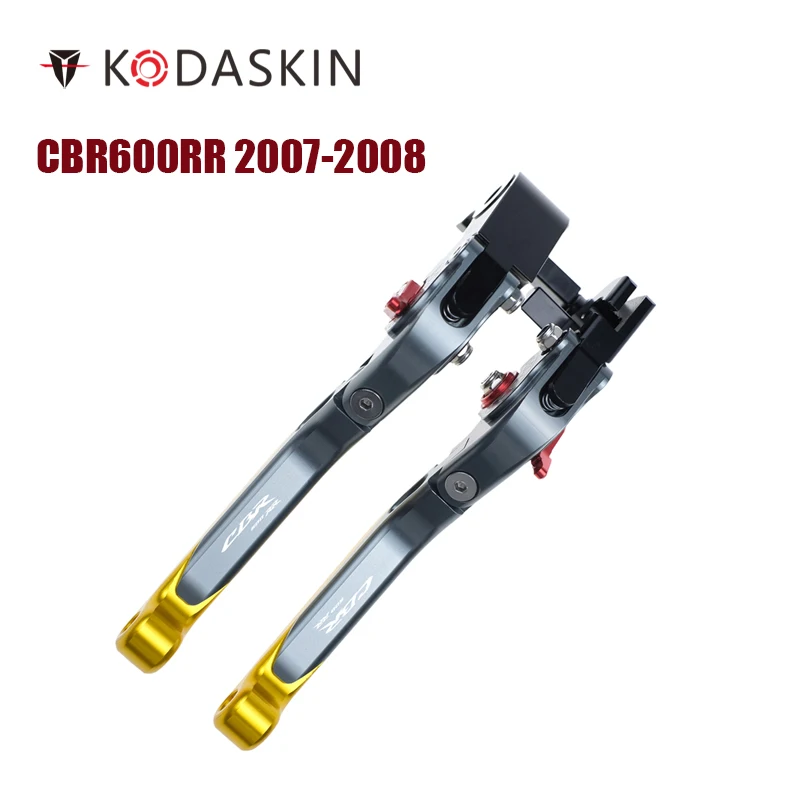Складные выдвижной тормоз KODASKIN для Honda CBR600RR 2007 2008|Рычаги веревки и кабели| |
