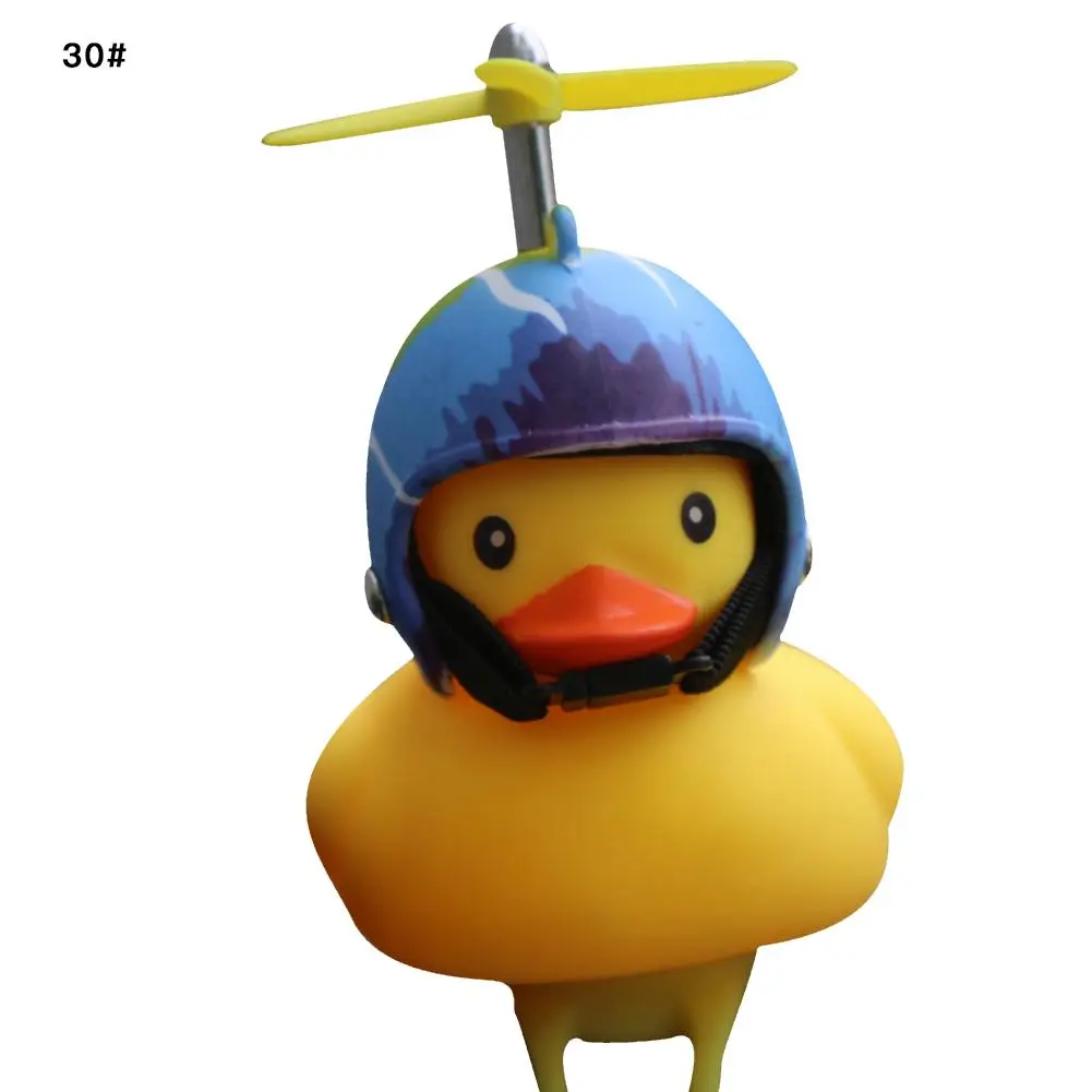 Perfect Bike Horn Bicycle Lights Bell Lovely Cute Duck Squeeze Helmet Electric Car Horn Lamp for Children Adults 1