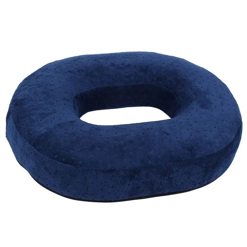 

Memory Sponge Ring Cushion Car Seat Donut Support Travel Navy blue