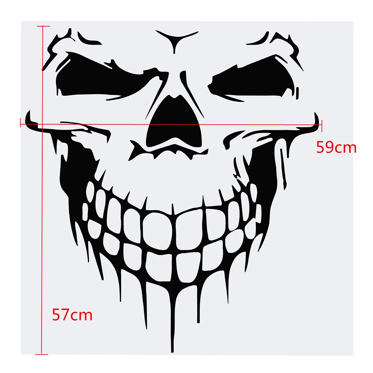 53x59 см модный Череп капот наклейка виниловая большая графическая машина Грузовик багажника Универсальный