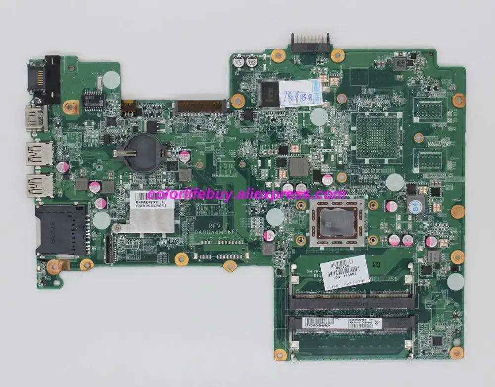 

Genuine 709174-501 709174-001 709174-601 DA0U56MB6E0 A70M w A6-4455M CPU Laptop Motherboard for HP 15 15-B Series NoteBook PC