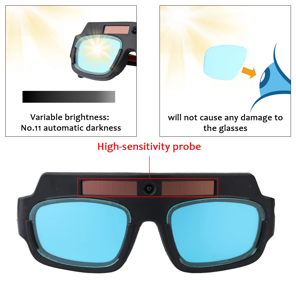 

Solar Auto Darkening Eyes Mask Welding Helmet Welding Mask Eyeshade/Patch/Eyes Goggles for Welder Eyes Glasses