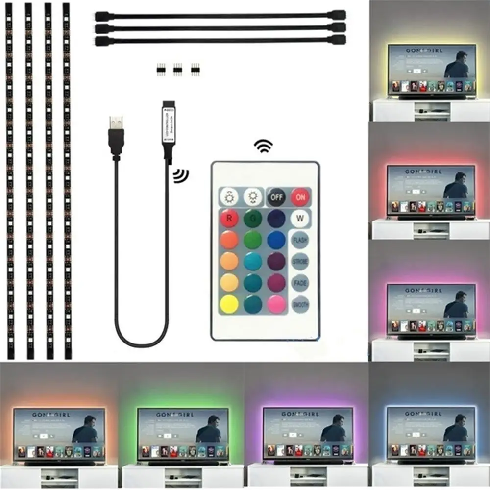 

TV Computer Backlight 5V USBLED LIGHT strip Light 5050 RBG Background Lighting STRIPS FOR ROOM