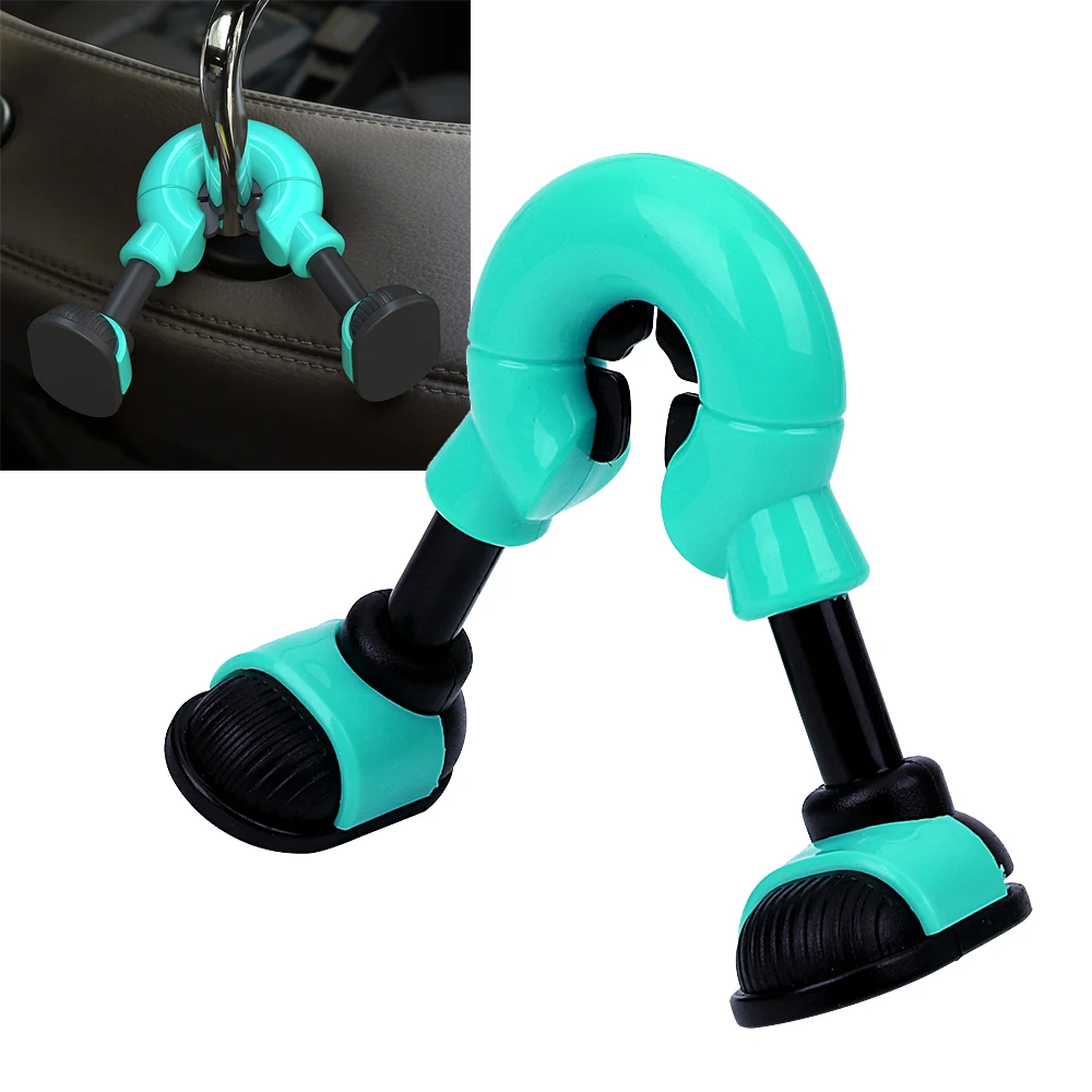 

1PCS Car Headrest Hook Seat Back Hanger ABS Car Organizer Cute Design Auto Fastener Clip Bottle Bag Holder