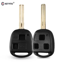 KEYYOU 2/3 Botões Uncut Remoto Chave Shell Para A LEXUS ES300 GS300 GS430 GX470 LS200 LS300 LS400 RX300 Substituição Caso Chave
