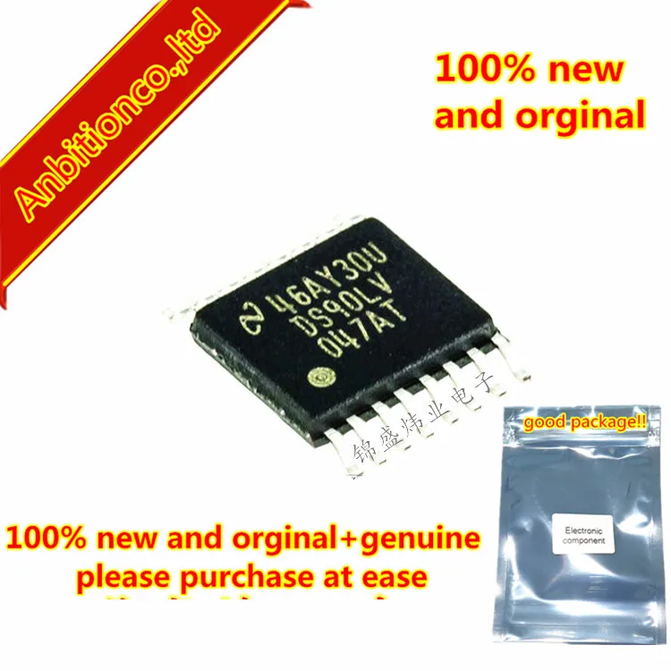 

5pcs 100% new and orginal DS90LV047ATMTC DS90LV047AT TSSOP16 DS90LV047A 3V LVDS Quad CMOS Differential Line Driver in stock