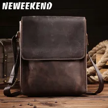 NEWEEKEND сумка на плечо в стиле ретро из натуральной воловьей кожи Crazy Horse сумка-мессенджер через плечо iPad портфель сумка-слинг 8069