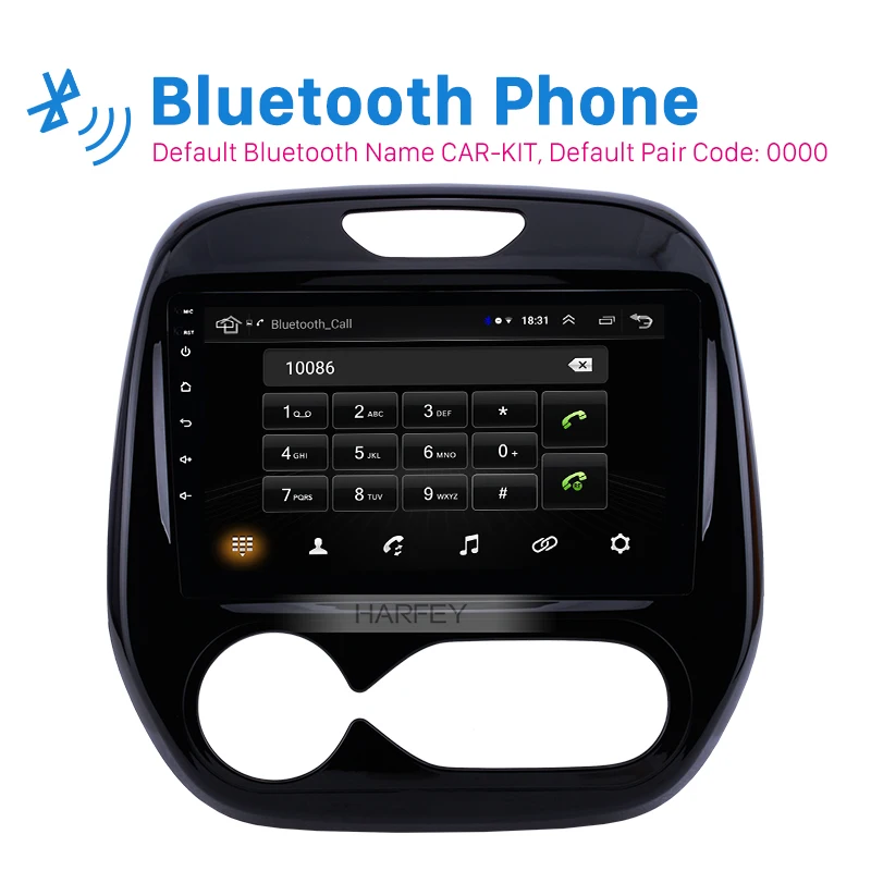 Harsey 9 pulgadas Car Audio Android 8,1 para Renault CLIO capture 2011-2016 Samsung QM3 Manual A/C GPS navegación pantalla táctil Unidad Principal - 2