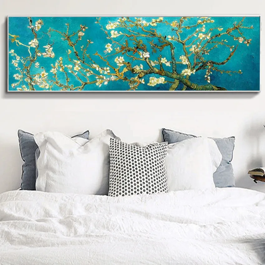 

Vincent Van Gogh Blossoming Almond Tree Flower Oil Painting Canvas Print Paintings Home Decor Large Size Wall Art Unframed