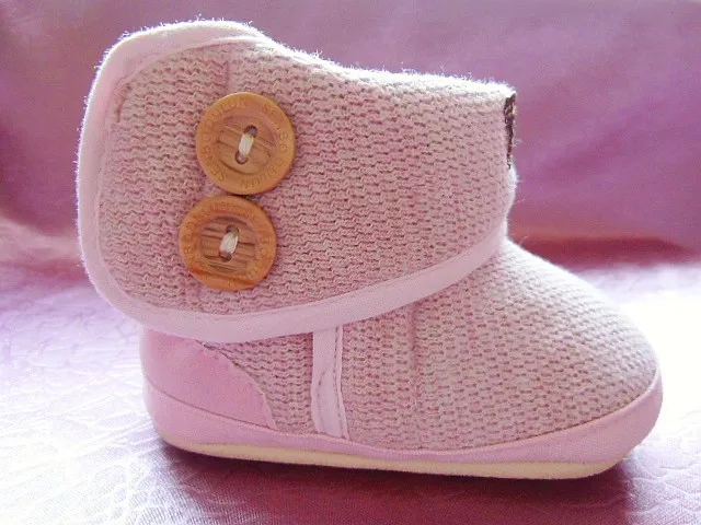 Зимние вязанные крючком пинетки г. модные толстые теплые зимние сапоги детская обувь для малышей обувь для девочек